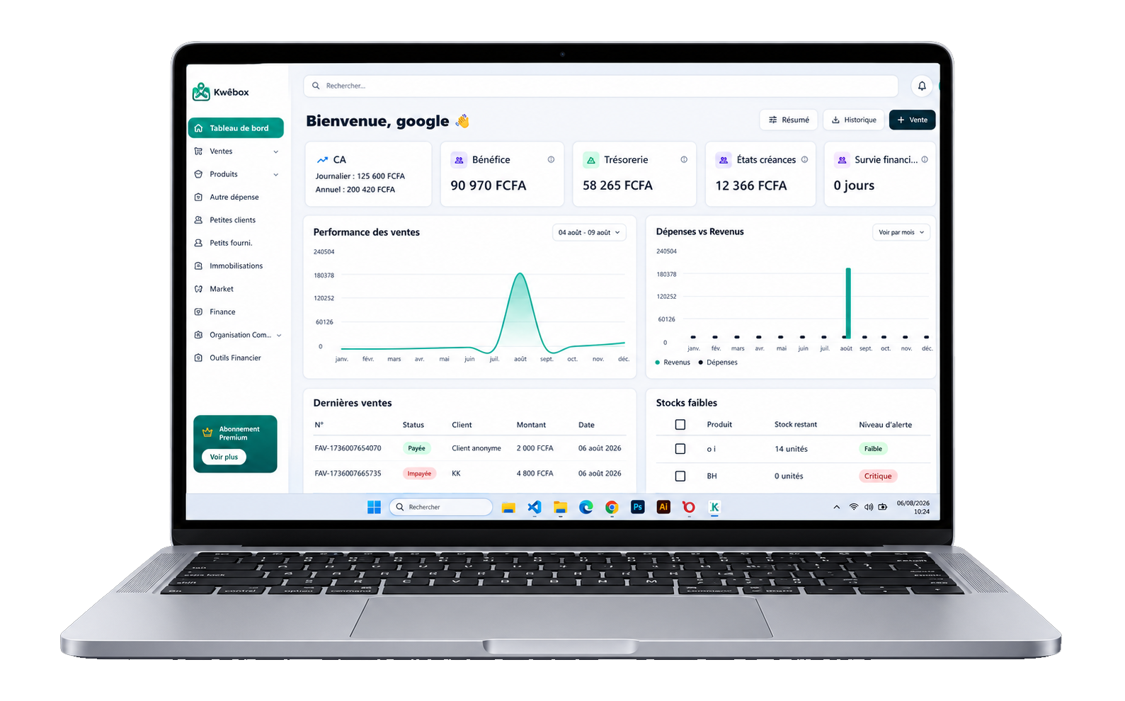 Kwèbox - Version Web